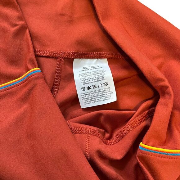 Nike Yoga Women's Pants 7/8 Length Training Tights Size XL Firewood Orange - Picture 7 of 12